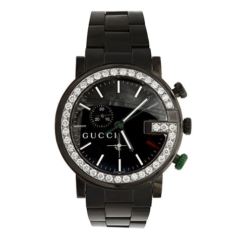 gucci diamond watch review|men's gucci watch diamond bezel.